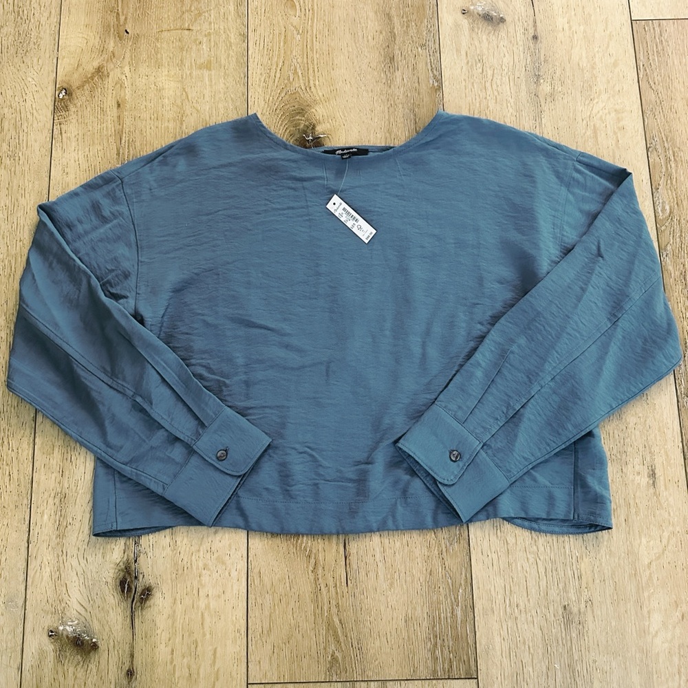 Madewell Open Back Boxy Crop Top